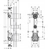 Axor Hansgrohe Citterio E module TH enc.38x12 2 cons: 36701180.