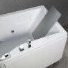Novellini  iris baignoire à porte  160x70 droite whirpool avec télécommande touch screen avec robinetterie sur la baignoire bla: