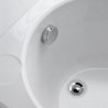 Novellini  iris baignoire à porte  170x80 gauche whirpool avec télécommande touch screen avec robinetterie sur la baignoire bla: