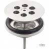 clou Wash Me plug, rvs geborsteld t.b.v. siliconen waterstop-CL/06.51010.41