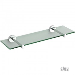 clou Flat planchet, chroom en helder glas-CL/09.02080