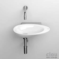 clou First vasque lave-mains sans plage pour robinet, avec bonde libre, marbre minéral: CL/03.08110