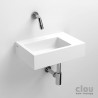 clou Flush 2 lave-mains avec 1 point d'amorçage et bonde libre, aluite: CL/03.13021