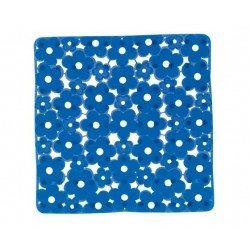 Gedy  margherita tapis de baignoire antiderapant 51x51 cm bleu ciel transparent