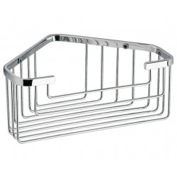 Gedy Support d'angle en fil 20x15x8,3 cm - Chrome