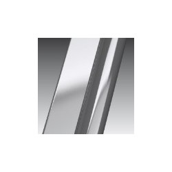 Novellini  Giada G+F porte pivotante avec paroi fixe en alignement 102 droite  102-108 verre trempe transparent  silver: GIADNGF