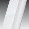 Novellini  Giada 2b paroi fixe cm 75-78 verre trempe transparent  profilé blanc: GIADNF2B75-1A