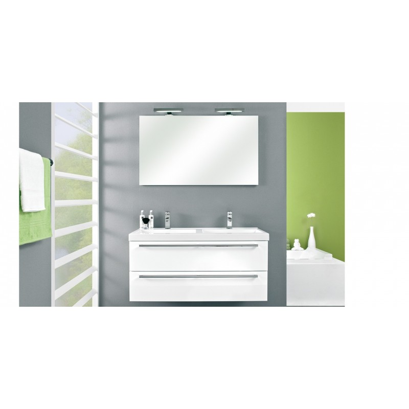 Meuble de salle de bain Pelipal Cubic de 120 cm blanc: BLOK CUBIC 3-4 pg2