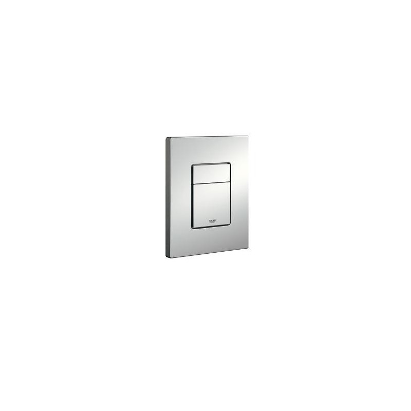 Grohe Plaque de commande Cosmo pour WC, 156 x 197 mm, montage vertical ou horizontal, chromé mat: 38732P00