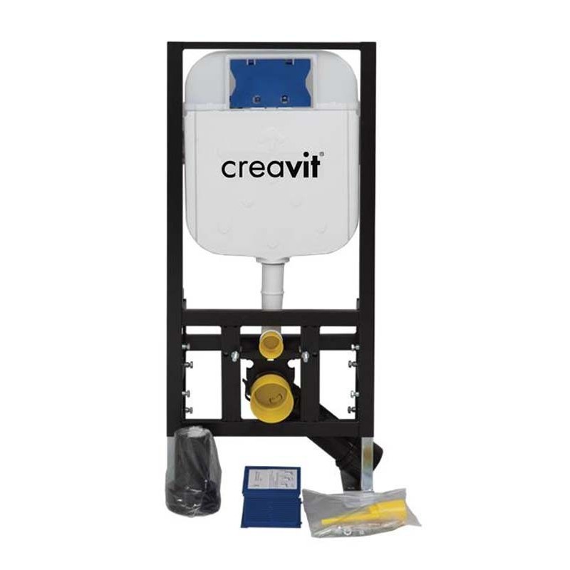 Creavit Bati ondersteuning voor hangend toilet met geïntegreerd reservoir van 3-6 liter