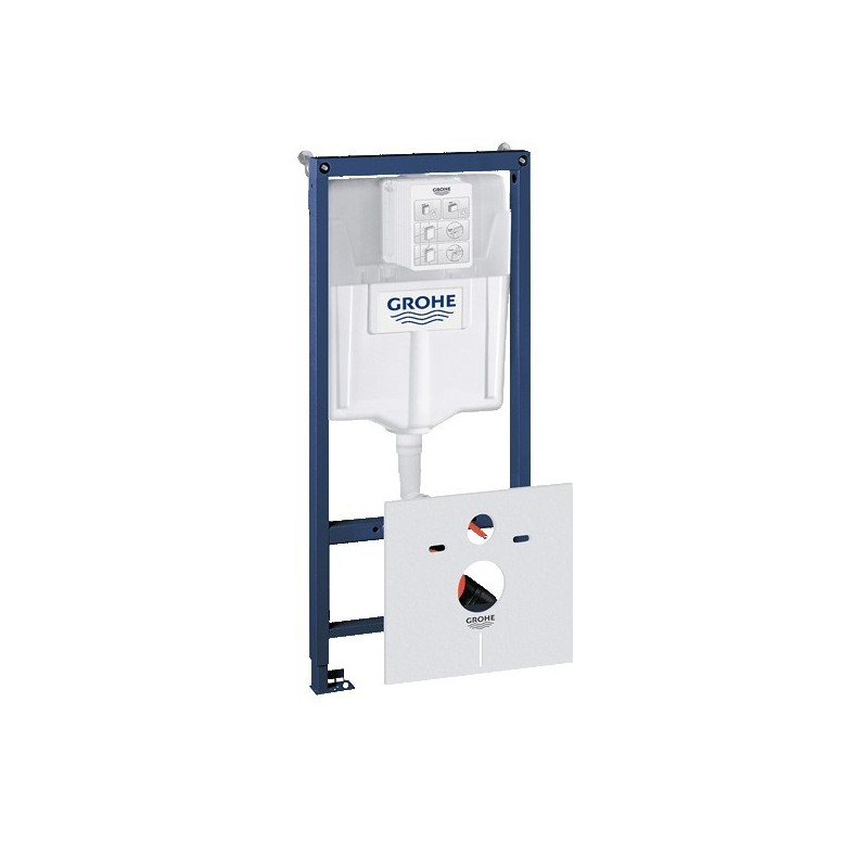 Grohe Rapid SL bâti-support pour cuvette WC suspendue avec réservoir GD 2 avec set d'isolation phonique: 38539001