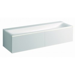 Geberit Meuble sous lavabo Xeno² 1595x350mm/2 tiroirs, blanc