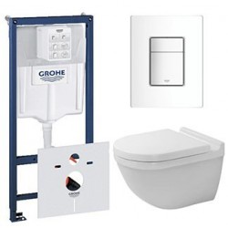 Grohe Pack Rapid SL met WAND-WC DURAVIT RIMLESS® SET