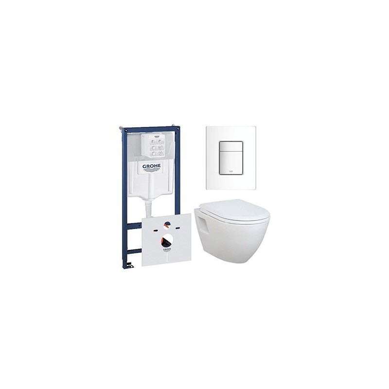 Grohe Pack Rapid SL met Design ophang wc witte toets - Banio badkamer