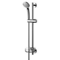 Ideal standard IdealRain Barre de douche 600 mm avec douchette Ø 80 mm avec 3 fonctions, 8l/min et avec porte-savon