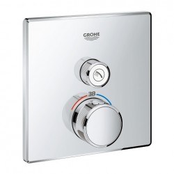 Grohe SmartControl inbouwthermostaat, 1 uitgang, vierkant