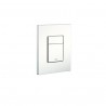 Grohe Plaque de commande Cosmo pour WC, 156 x 197 mm, montage vertical ou horizontal, blanc: 38732SH0