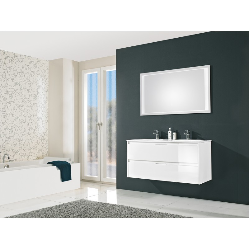 Meuble de salle de bain Pelipal Calypsos  de 120 cm blanc: CALYPSOS BLOK 120-2W