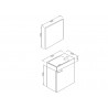 Banio Design-Agneto set Wastafelmeubel voor wc - Eiken | Banio