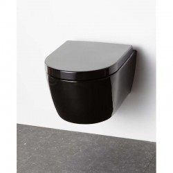 Geberit Pack WC suspendu noir Geberit duofix avec cuvette soft-close complet