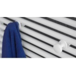 Banio Set van 2 kleerhaken voor handdoekradiatoren - Wit | Banio badkamer