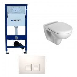 Geberit Set hangtoilet Ideal standard witte toets - Banio badkamer