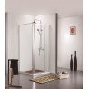 Porte de douche avec paroi de douche Banio-Urian Chromé - 140x90 cm
