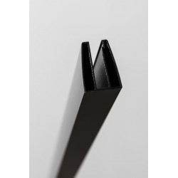 Inloopdouche zwart van 120 cm met 8 mm dik veiligheidsglas - Banio
