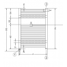 Radiateur Sèche-serviette électrique 60x77 cm blanc - Banio