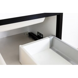 Banio Design Angelo Meuble salle de bain 120 cm - Blanc/Noir | Banio