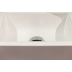 Banio Kum Ensemble de meuble de toilettes avec miroir - Blanc MAT