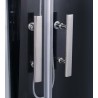Cabine de douche Hammam "bien-être" 90x90x225 cm complet - Noir | Banio