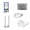 Geberit Pack WC Duofix Delta avec Toilette suspendue - Banio salle de bain