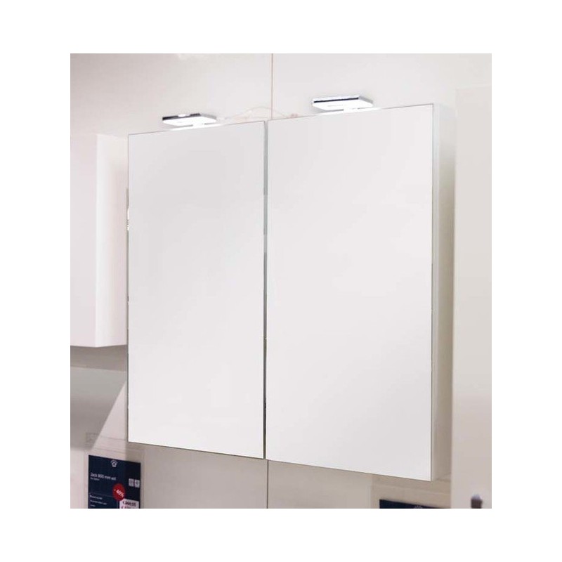Banio armoire à miroir Diana 80x17x75cm blanc