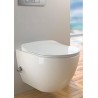 Geberit Duofix pack WC cuvette suspendu rimless blanc avec fonction bidet et robinet d'eau chaude/froide touche noi complet