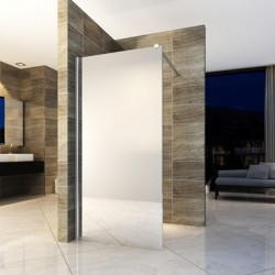 Banio walk-in douche paroi de douche italienne douche miroir verre 8mm 80x200cm