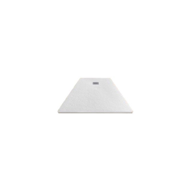 receveur de douche plat en pierre composite veroni madison blanc 180x90x3cm