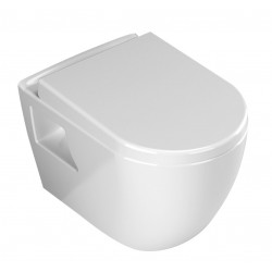 Banio WC suspendu design3 avec abattant soft-close - blanc