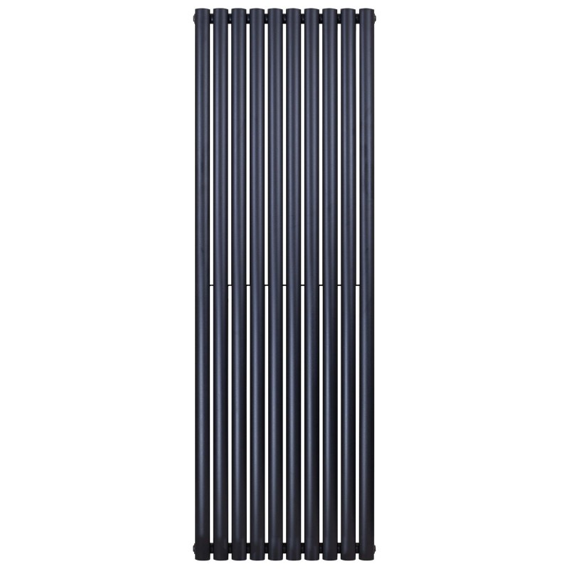 Banio radiateur ovale design vertical simple - 180x59cm 988w noir mat
