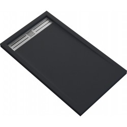 Banio composietsteen douchebak - 90x120cm mat zwart