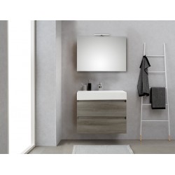 Pelipal meuble de salle de bain avec miroir Bali80 - graphite