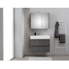 Pelipal meuble de salle de bain avec armoire miroir Bali80 - gris foncé
