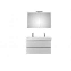 Pelipal meuble de salle de bain avec armoire miroire Bali100 - blanc