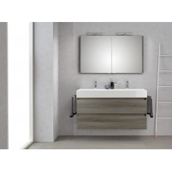 Pelipal meuble de salle de bain avec armoire miroire Bali120 - graphite