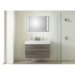 Pelipal meuble de salle de bain avec miroir de luxe Bali101 - graphite