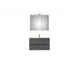 Pelipal meuble de salle de bain avec armoire miroir Calypsos90 - gris foncé