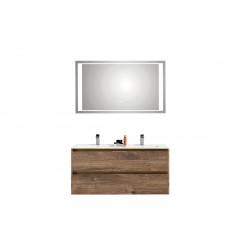 Pelipal meuble de salle de bain avec miroir de luxe Calypsos120 - chêne foncé
