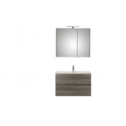 Pelipal badkamermeubel met spiegelkast Cento90 - grafiet