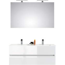 Pelipal meuble de salle de bain avec miroir Cento120 - blanc