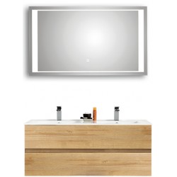 Pelipal badkamermeubel met luxe spiegel Cento120 - licht eiken